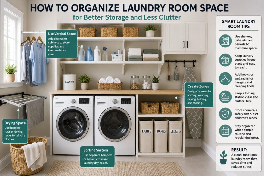 How to organize laundry room